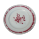 Plat de service art déco Badonviller fleurs rouge