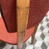 Pair of red bistro chairs