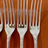 Christofle perles ,6 fourchettes de table 20,5 cm très bon état