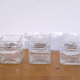 Series of 3 vintage glass vases, H Tynell 1960