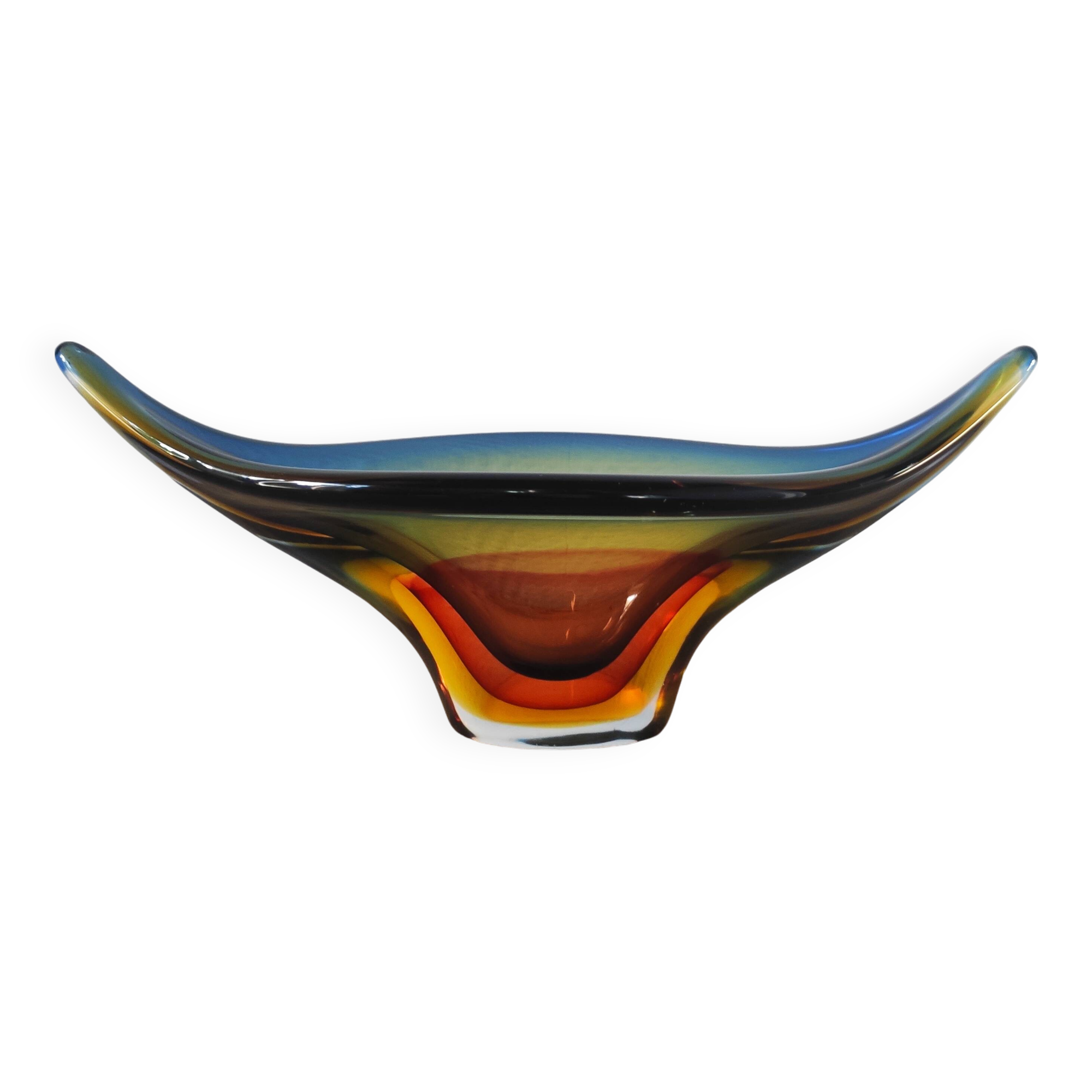 Murano glass cup Sommerso Italy 1960