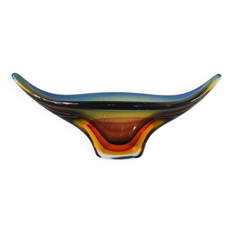 Coupe en verre de Murano Sommerso Italie 1960