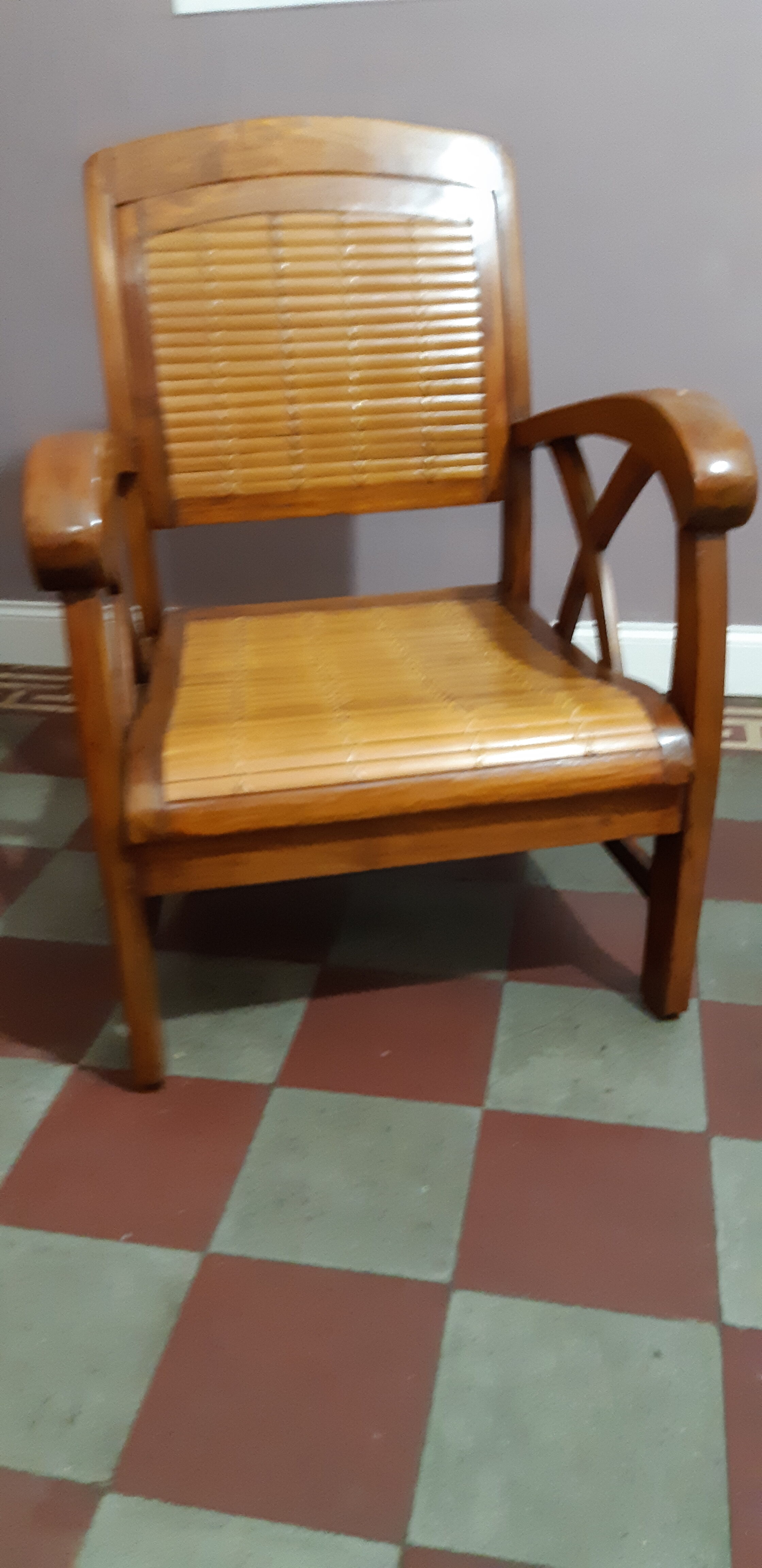 Colonial style armchair