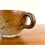 Pair of pyrity sandstone cups