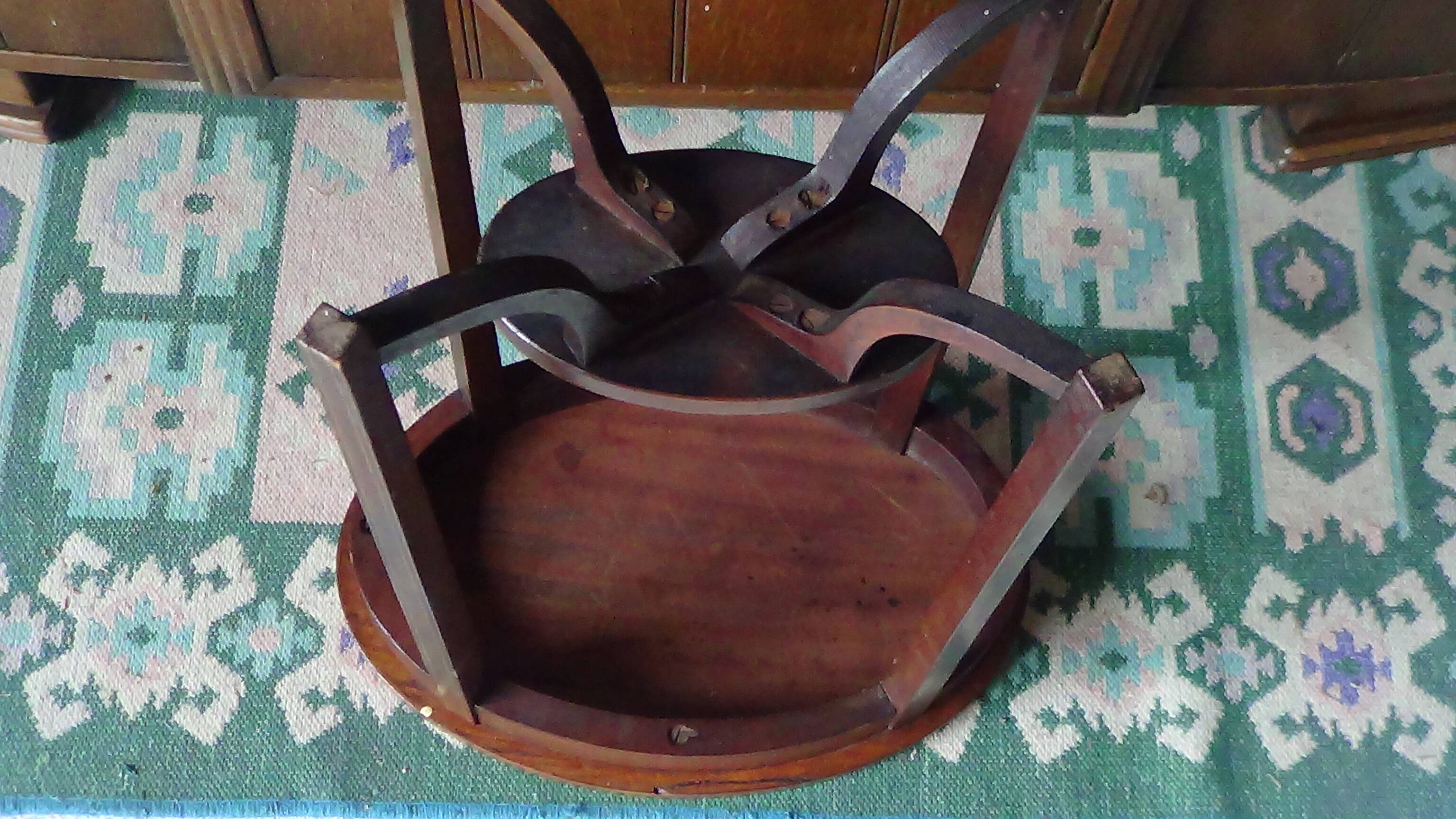 Mahogany side table.