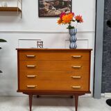 Vintage chest of drawers with spindle legs