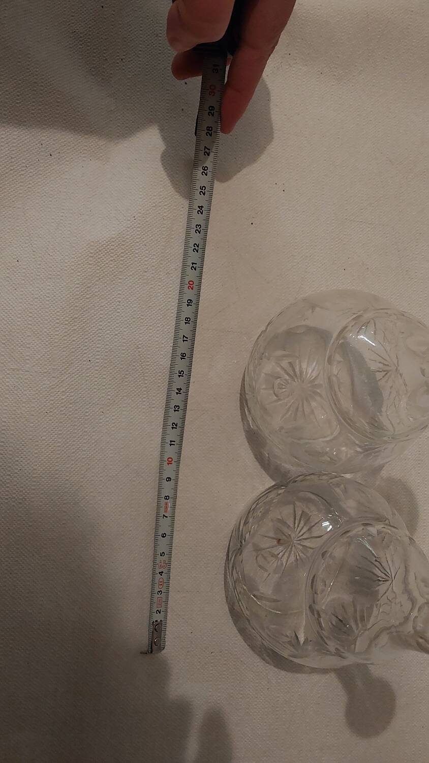 Pair of crystal vases