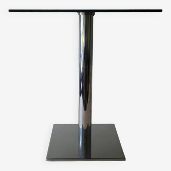 Black glass and steel wine or coffee table by Pedrali, Italy