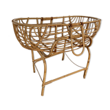 Vintage wicker crib