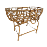 Vintage wicker crib