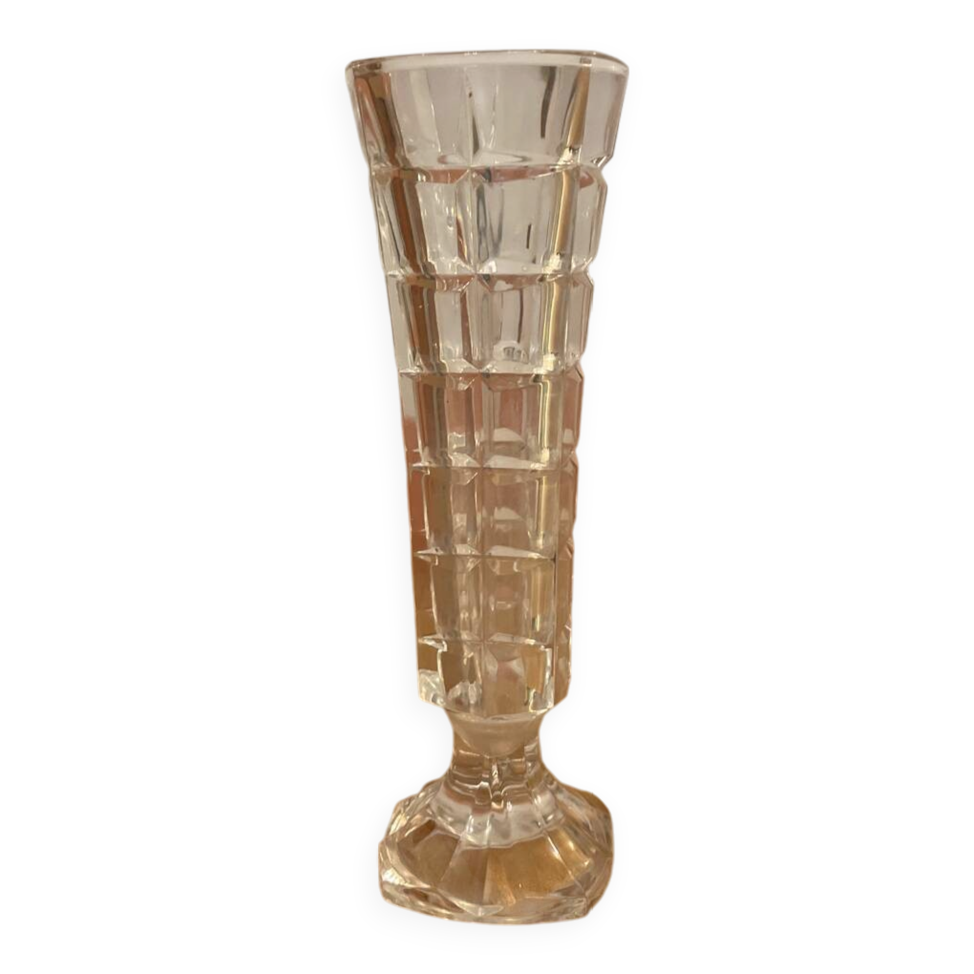 Vase en cristal d’arques vintage