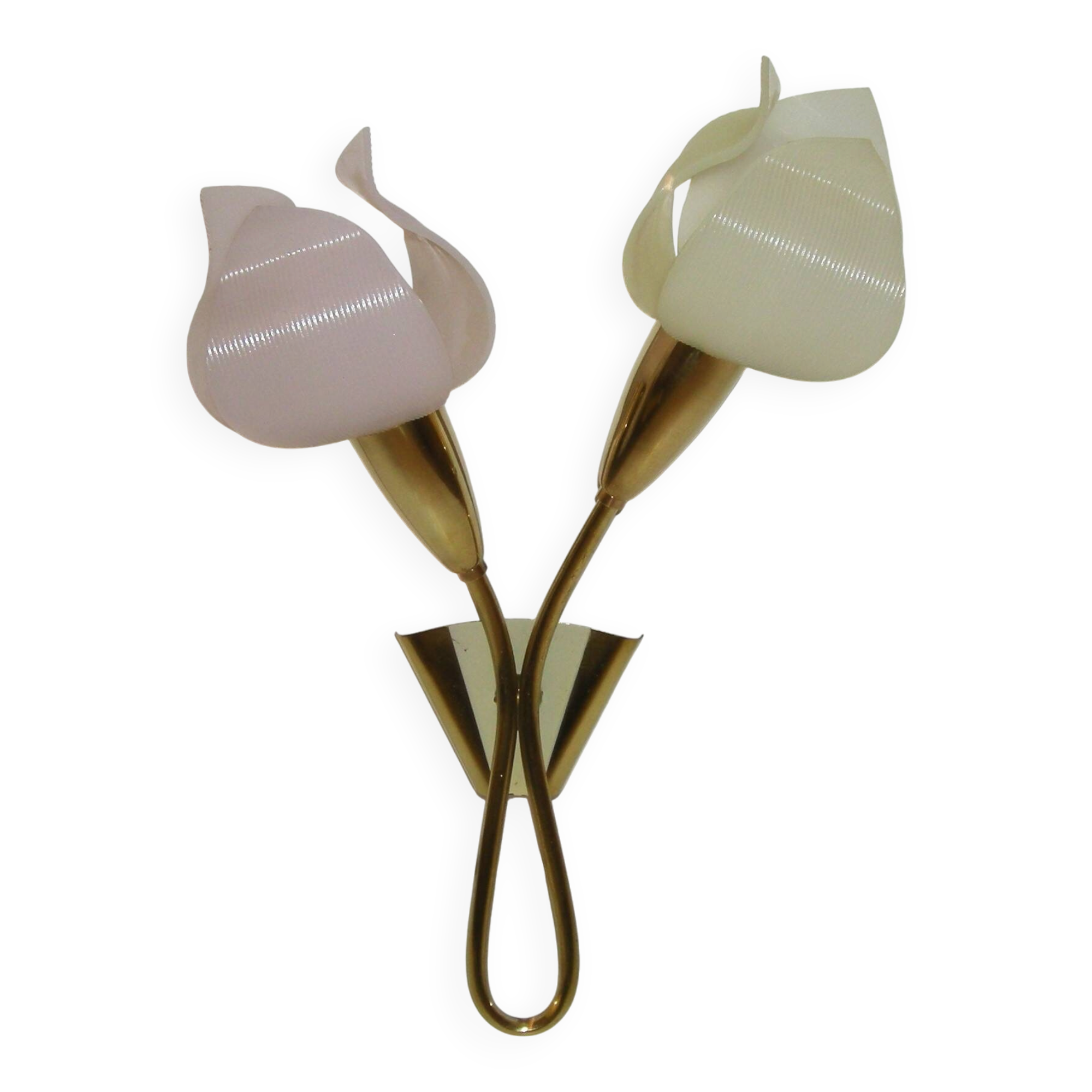 Double flower wall light from the 1950s.