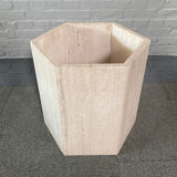 Travertine hexagon planter
