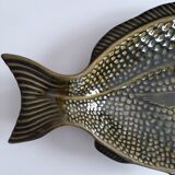 Vintage olive green fish Slurry