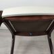 6 white leather Scandinavian chairs
