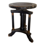 Art deco regency piano stool in oak 1920s
