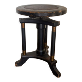 Art deco regency piano stool in oak 1920s
