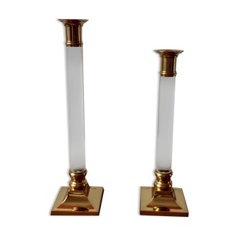 Pair of Candleholders, Italy, 1970s