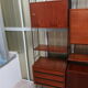 Library, 60s teak shelf on feet