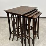 Nest tables Secession No. 958 by Siegel or Kolo Moser, produced by J&J Kohn.