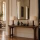 Pair of French Art Deco Wooden Table Lamps Attributed to Charles Dudouyt