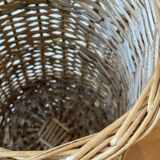 Porte parapluie en rotin vintage