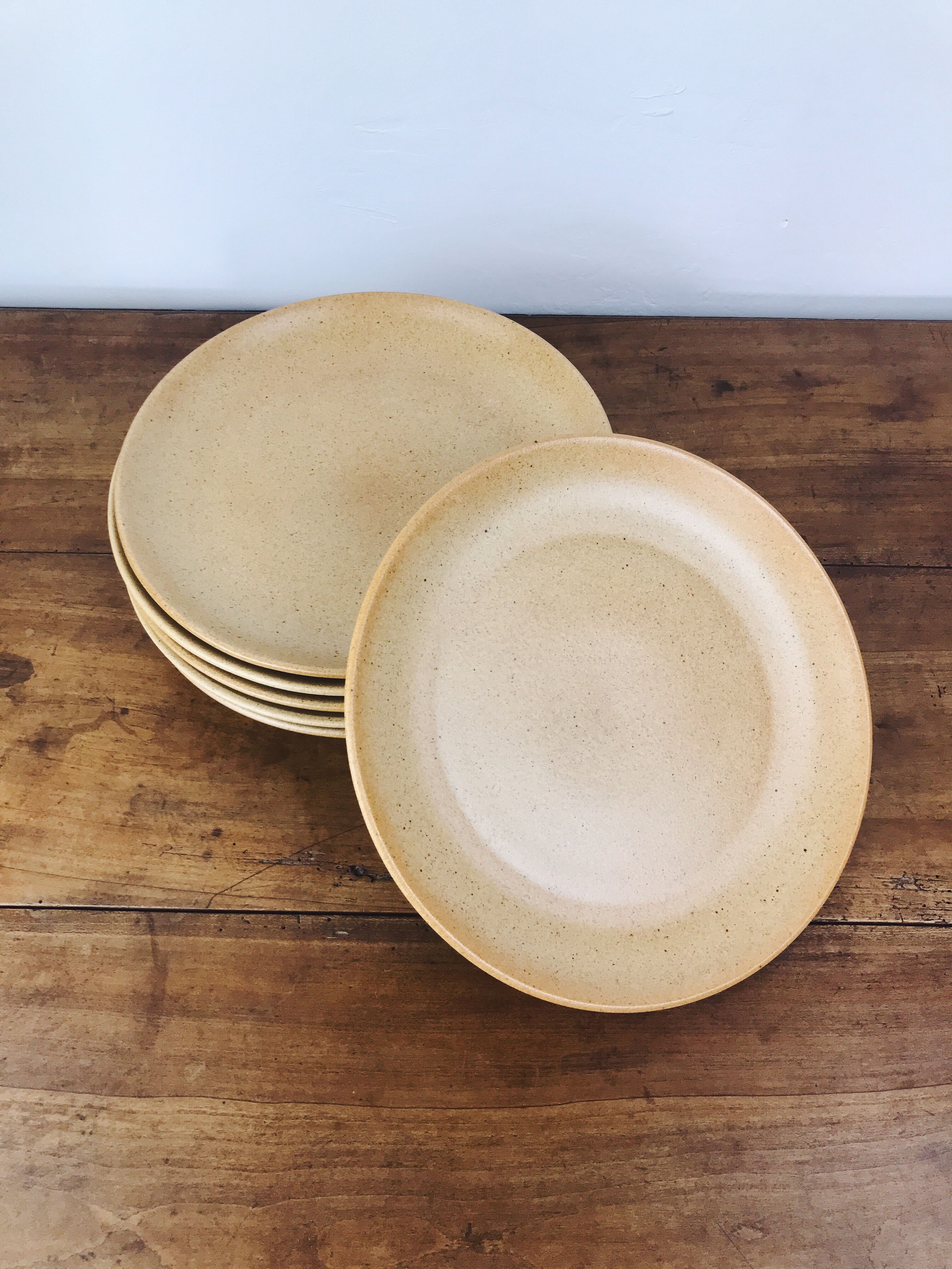 Lot de 6 assiettes en grès - Marque Granit