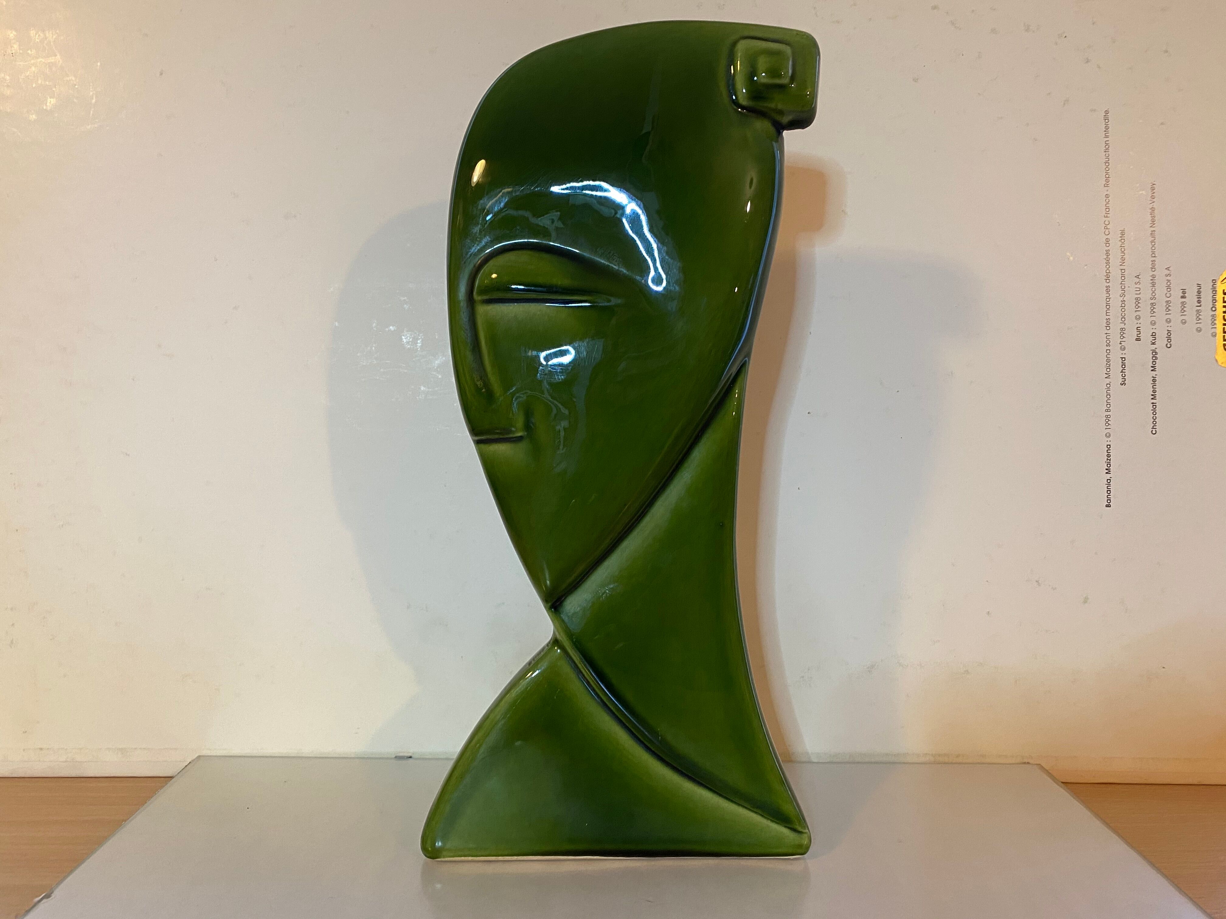 Cubist Vase Art Deco Niederkorn, Rare 1920s - ancient Egyptian Vase 1920s