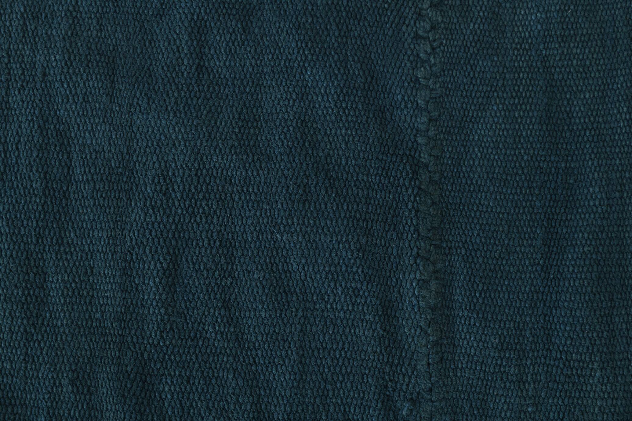 Navy Blue Pattern Handmade Kilim Rug, 128x235 Cm