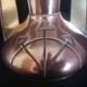 Pair of Jugendstil vases in copper and brass, German mark GBN