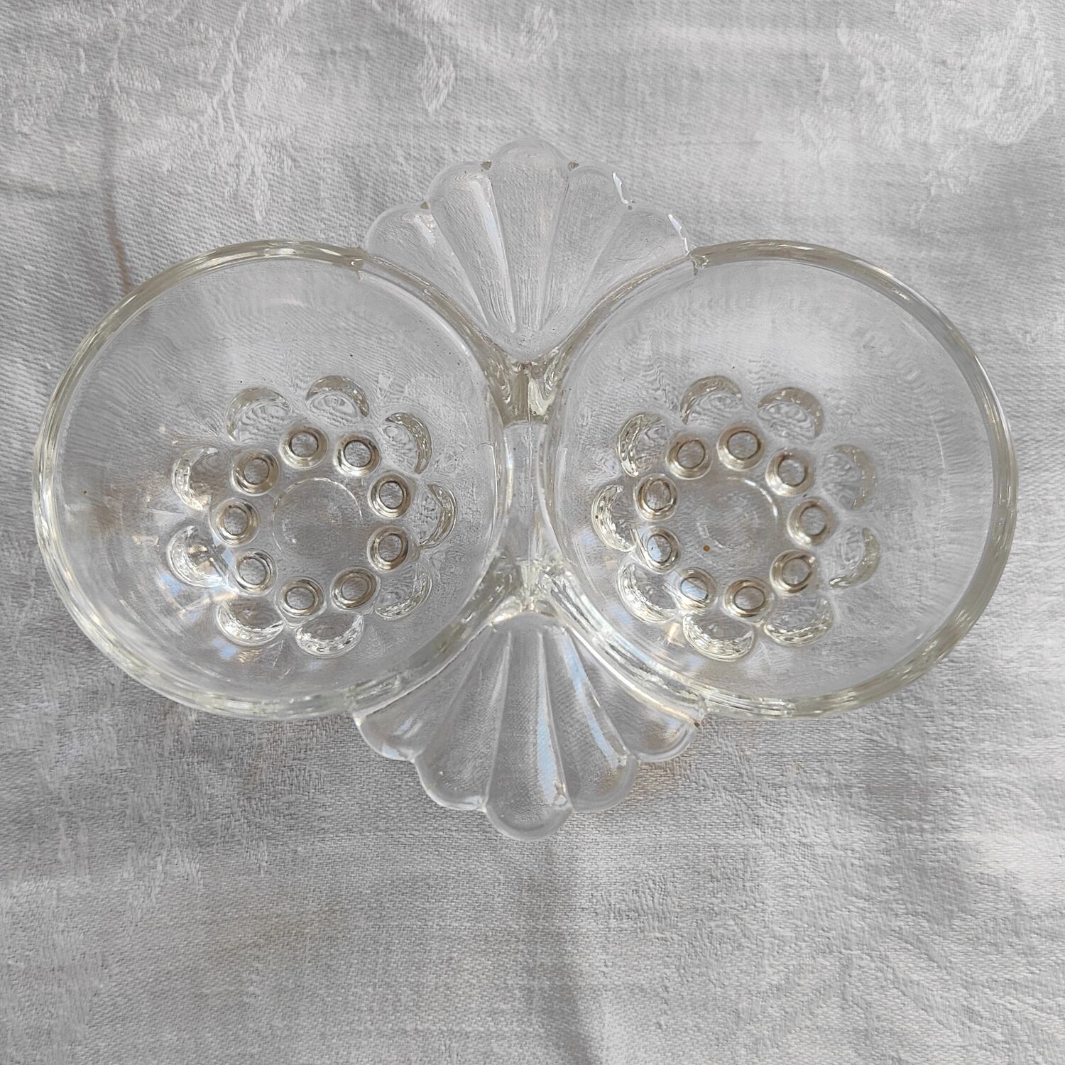 Vintage Glass Salt and Pepper Shakers