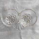 Salière poivrière vintage en verre