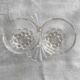 Vintage Glass Salt and Pepper Shakers