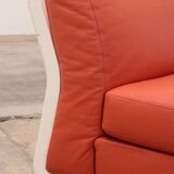 Mario Bellini Amanta modular sofa in orange leather for C&B Italy, 1960s