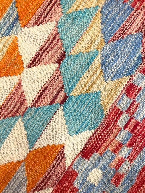 Afghan Pashtun Kilim 197 x 150 cm