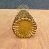 Amber molded glass decanter