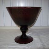 Mouth-blown bubble glass cup