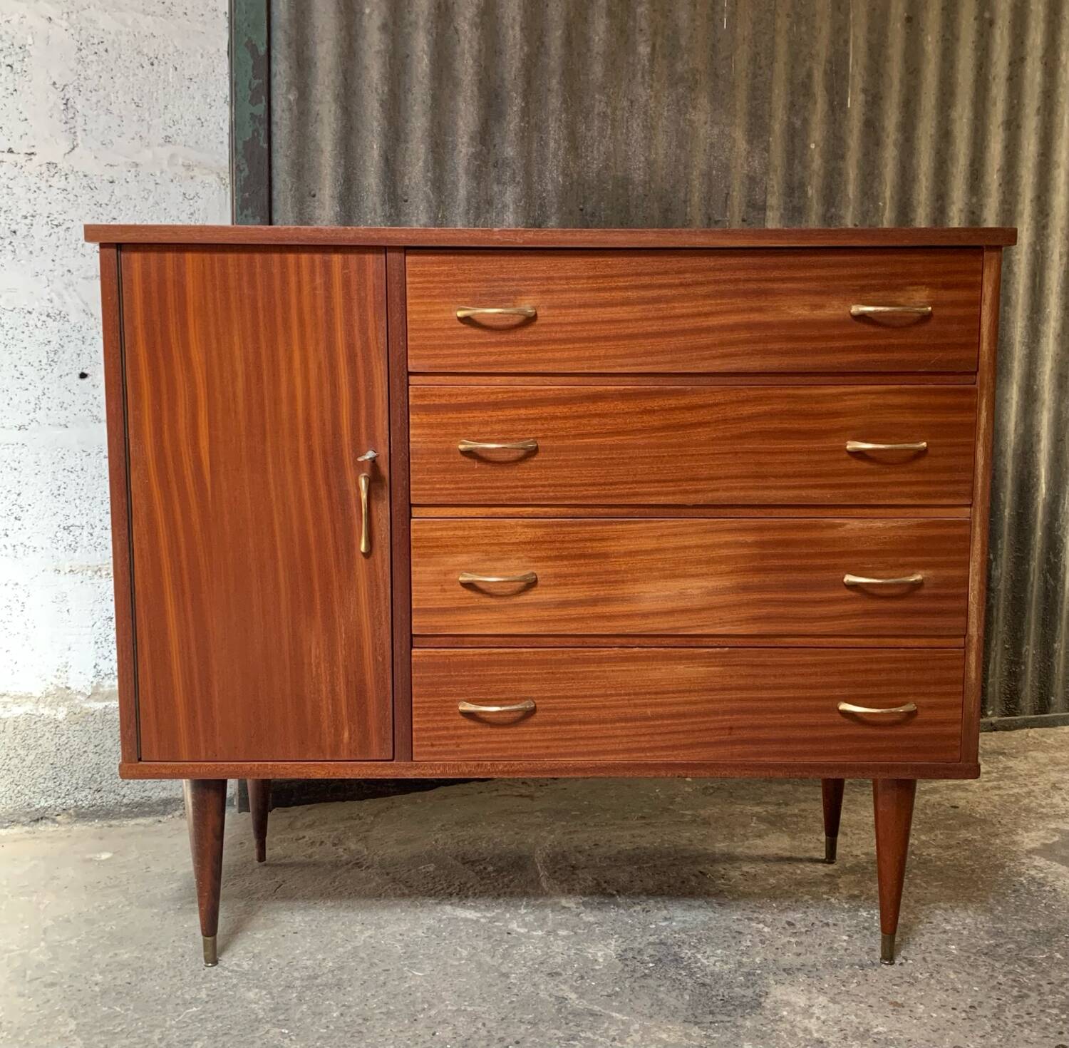 Vintage Scandinavian style chest of drawers