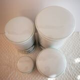 4 Louroux porcelain kitchen pots