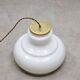 Mid-Century Italian Brass and Opaline Pendant Lamp