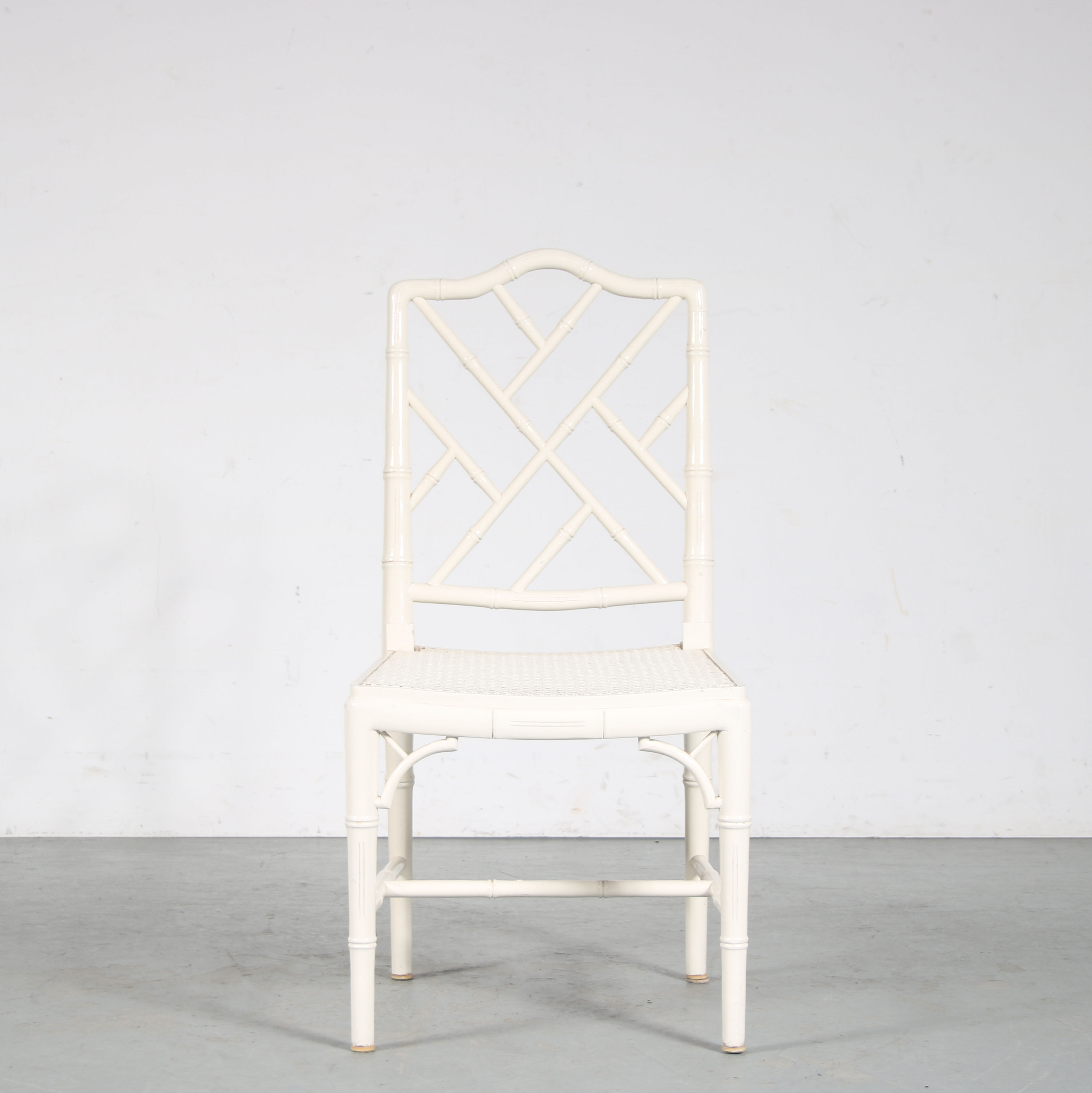 1970s Faux bamboo dining chairs from Spain