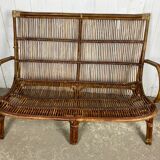 Rattan bench