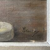 Old painting: study by Martin de Waelhem of 1921