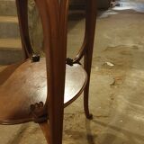 Art Nouveau tea table in solid accajou