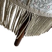 Vintage cocktail chair / armchair / single seater armchair with fringes
