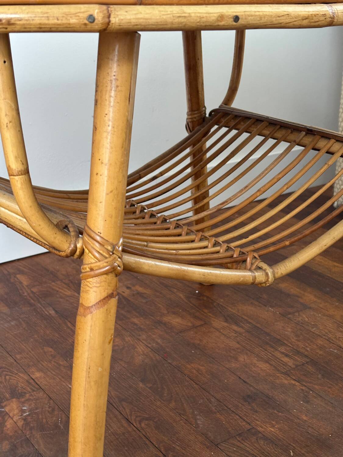 Rattan coffee table