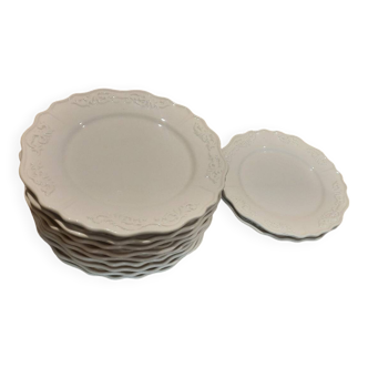 Assiettes à dessert en porcelaine