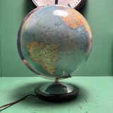 Vintage 1960s German Columbus Duo Glass Globe Lamp