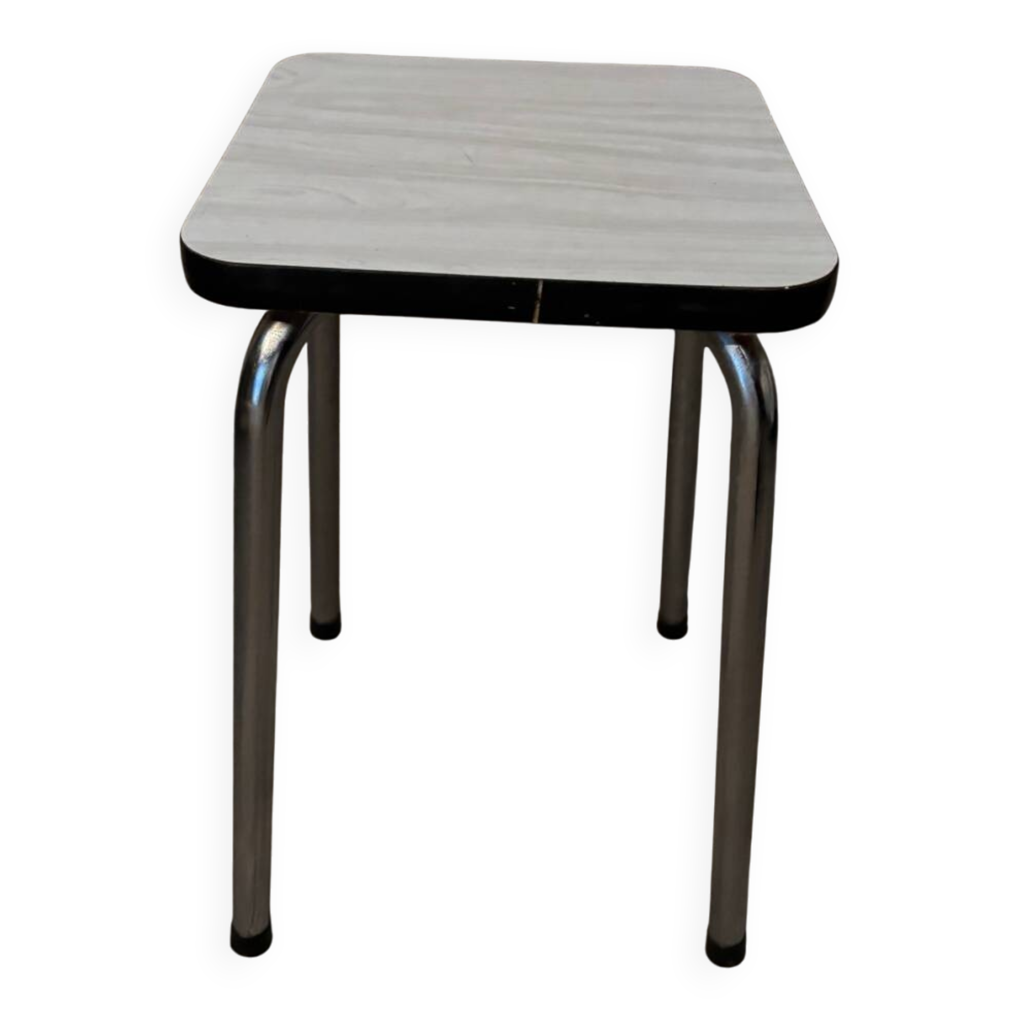 White Formica stool