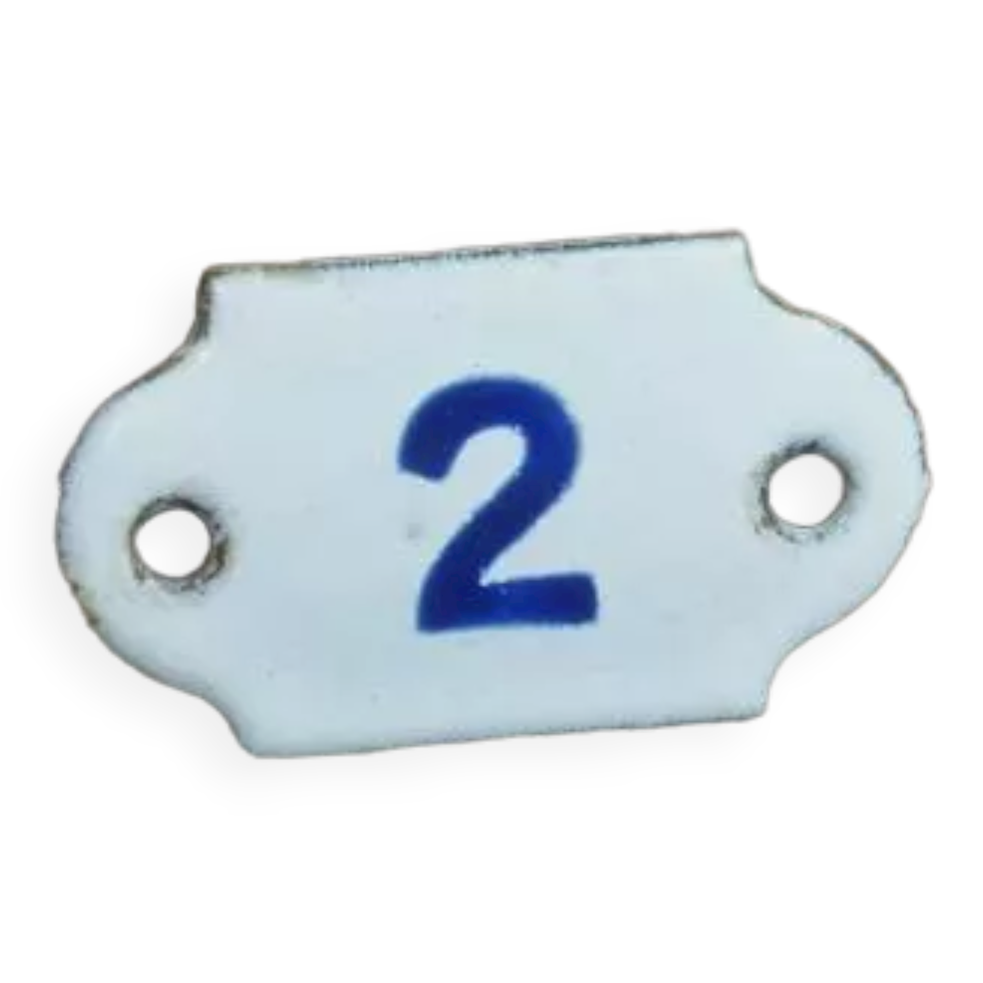 Enamelled plaque - Number 2